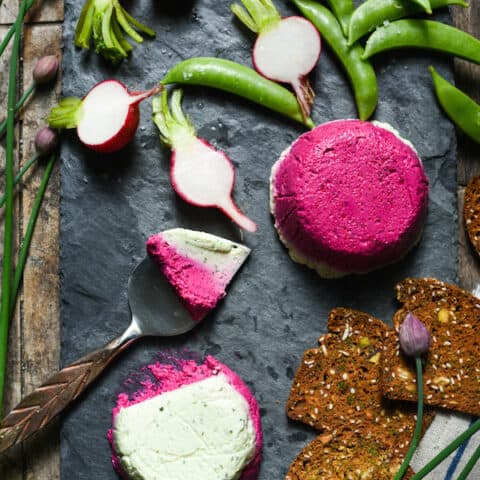 Feta Terrines with Spring Vegetables - A simple yet elegant appetizer or snack. Make this one in a muffin pan! | foxeslovelemons.com